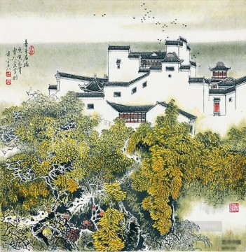伝統的な中国の曹仁栄蘇州公園 Oil Paintings